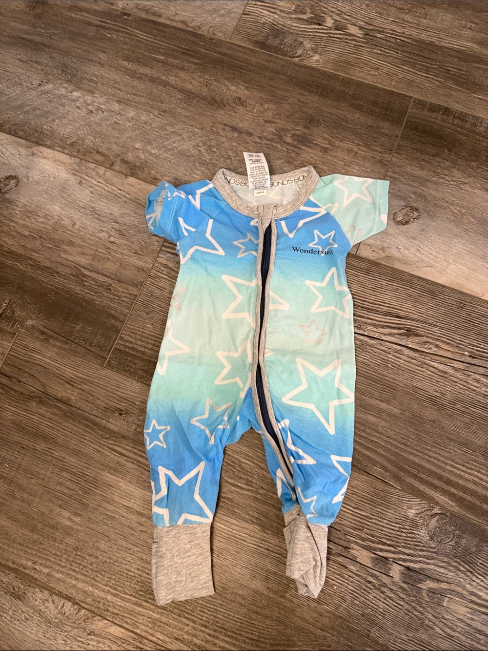 Bonds Blue Star Gradient Zip One-Piece‎ for Kids